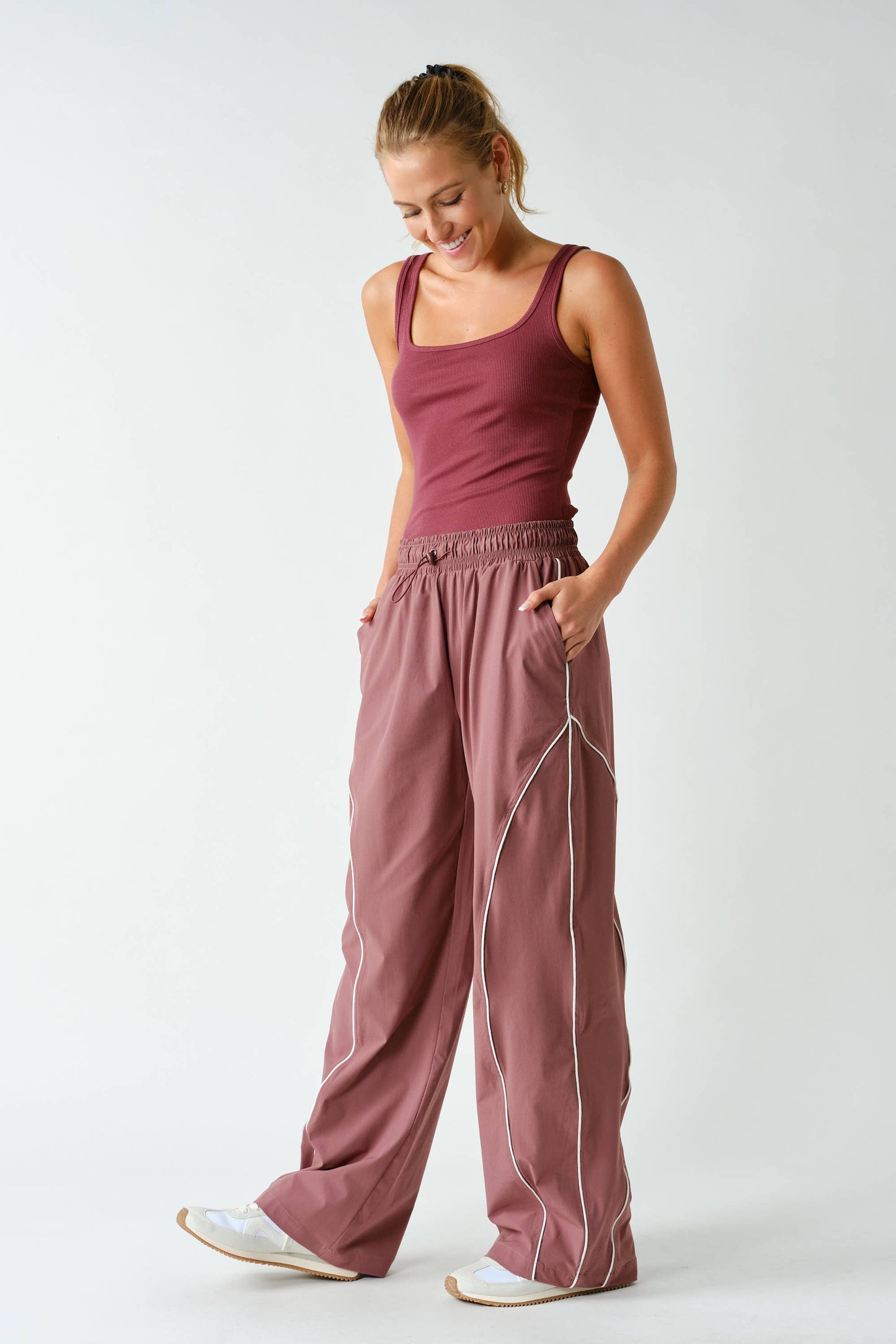 Square Neck Ribbed Tank Top