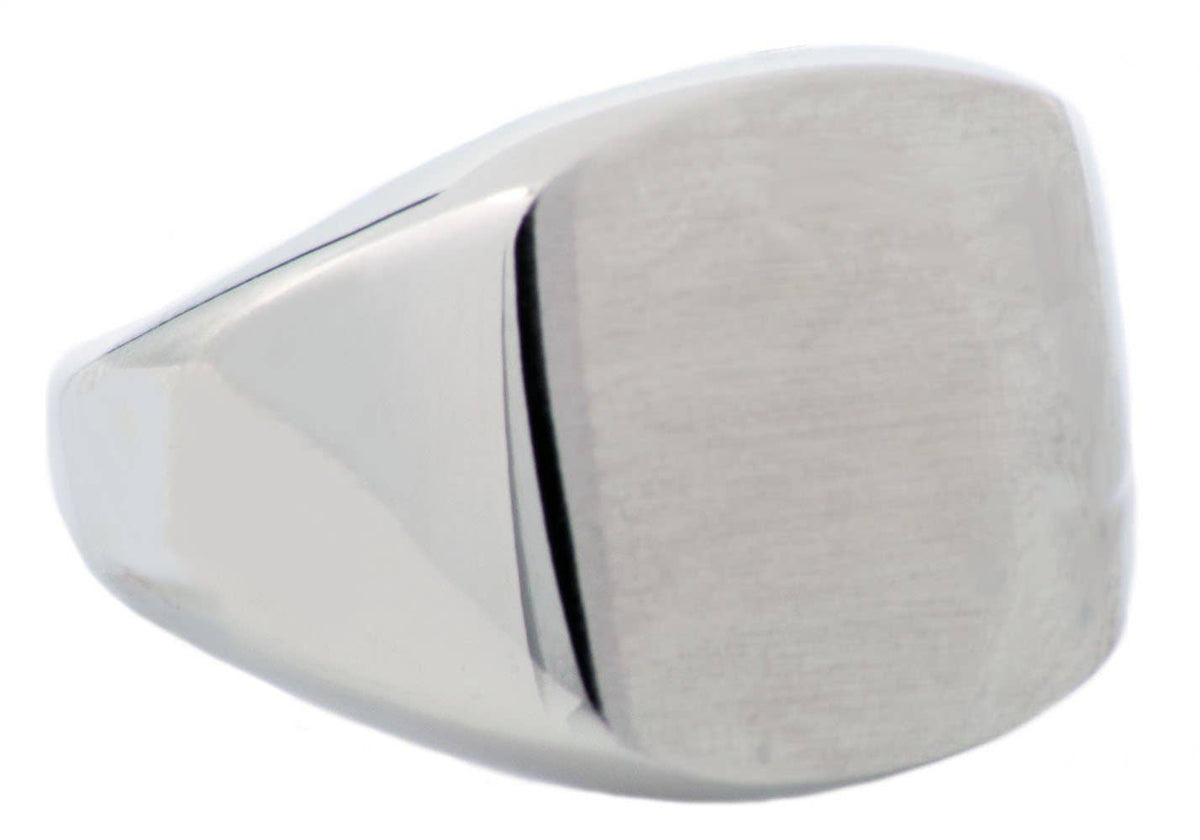 Men's Stainless Steel Signet Ring