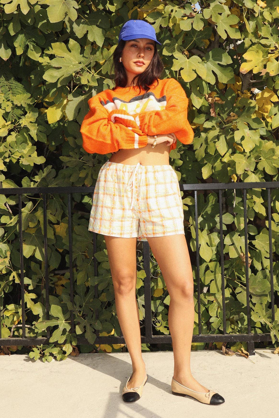Drawstring High-Waist Shorts