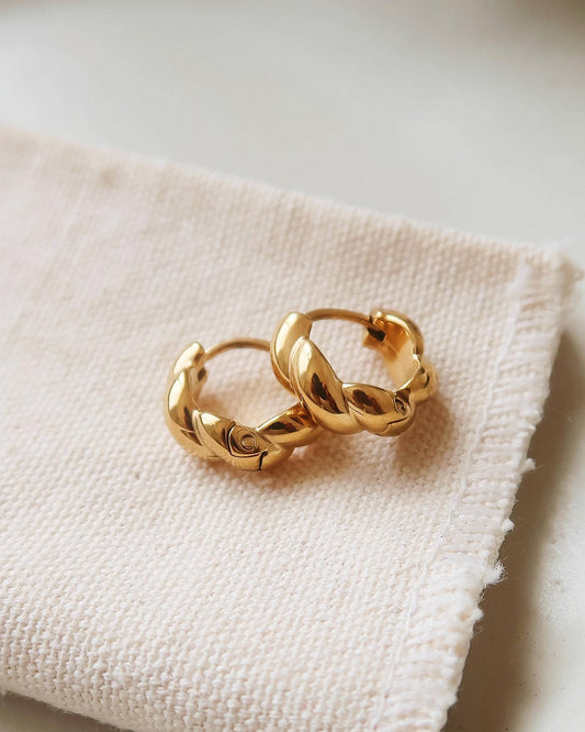 Brea Twisted Hoop Earrings