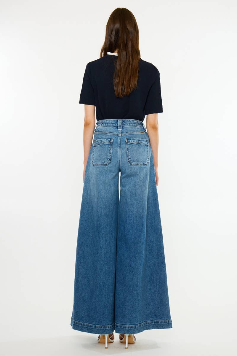 High Rise Endless Wide Leg Jeans