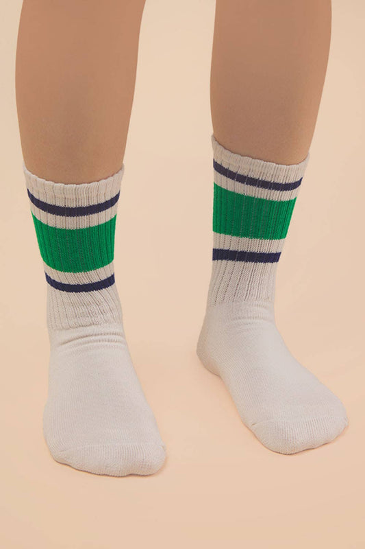 SC10045C - Color Block Crew Socks