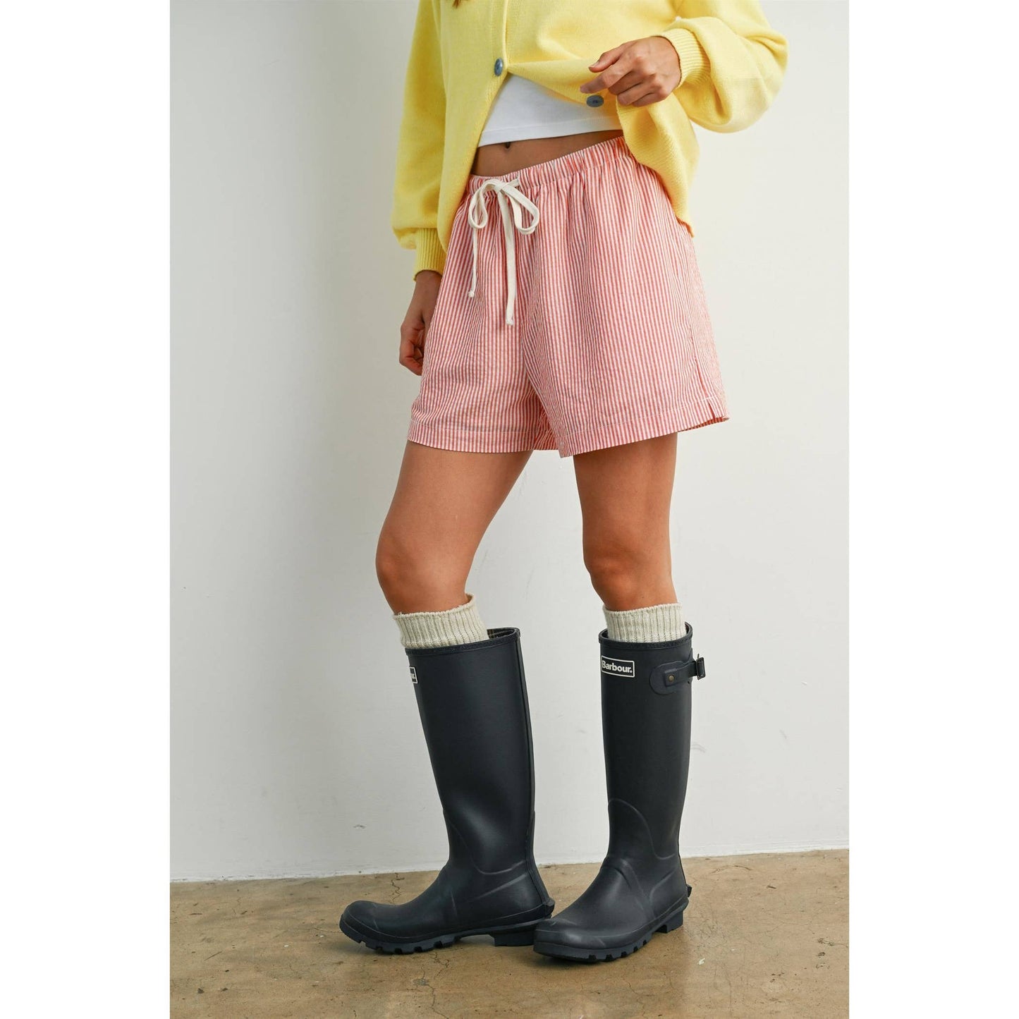 Casual Striped Drawstring Shorts - BMP7940