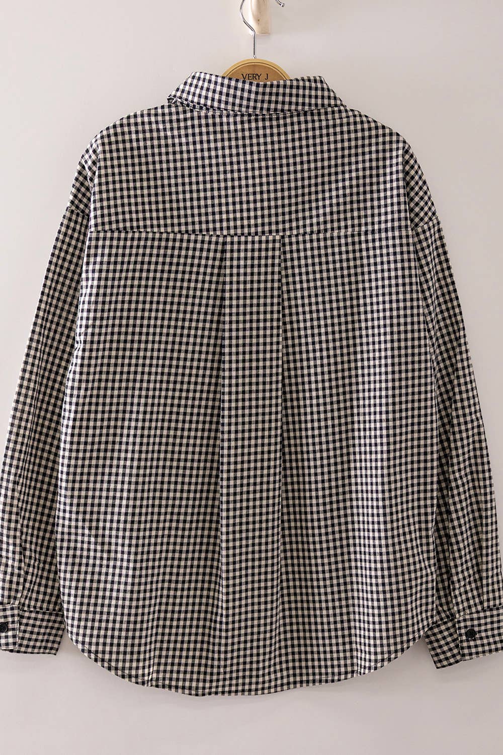 NT12736-Western Horse Gingham Shirt