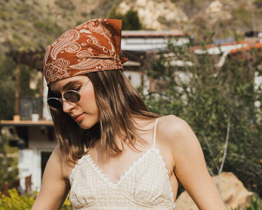 Classic Paisley Floral Bandana