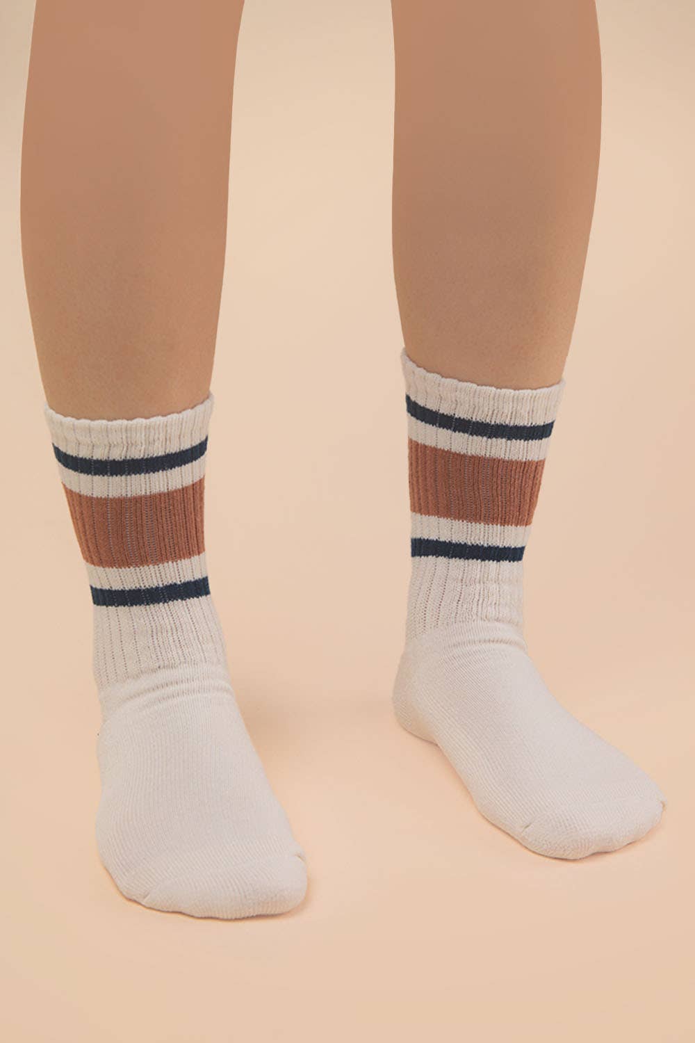 SC10045C - Color Block Crew Socks