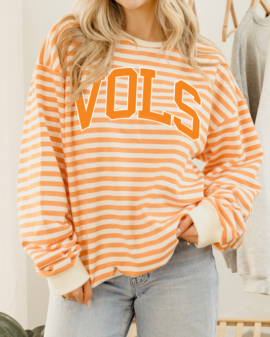Tennessee Vols Classic Stripe Sweatshirt