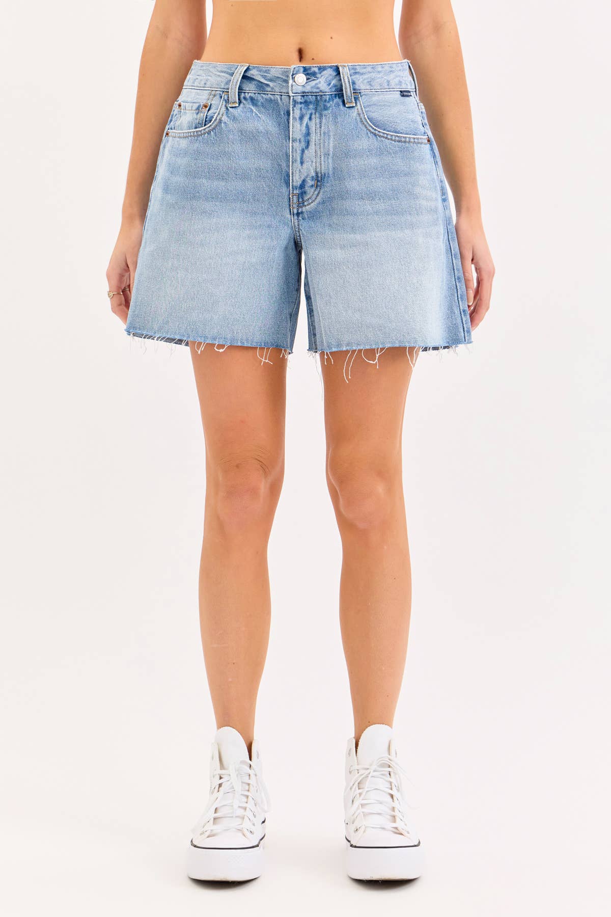 High Rise Mid-Thigh Shorts