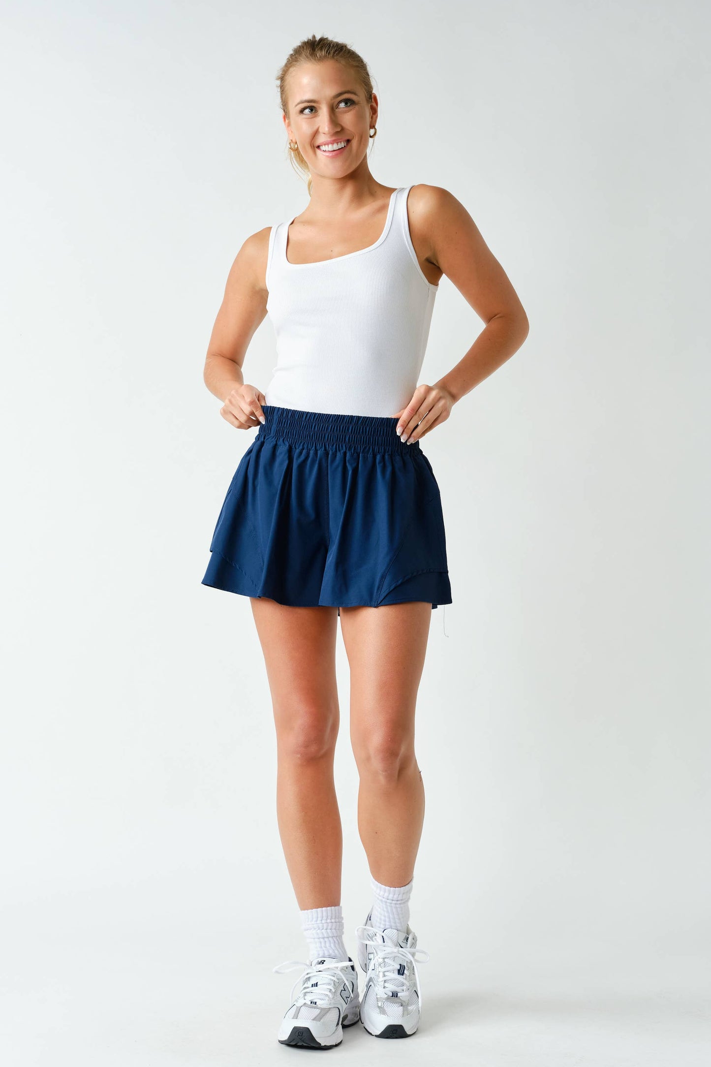 Square Neck Ribbed Tank Top