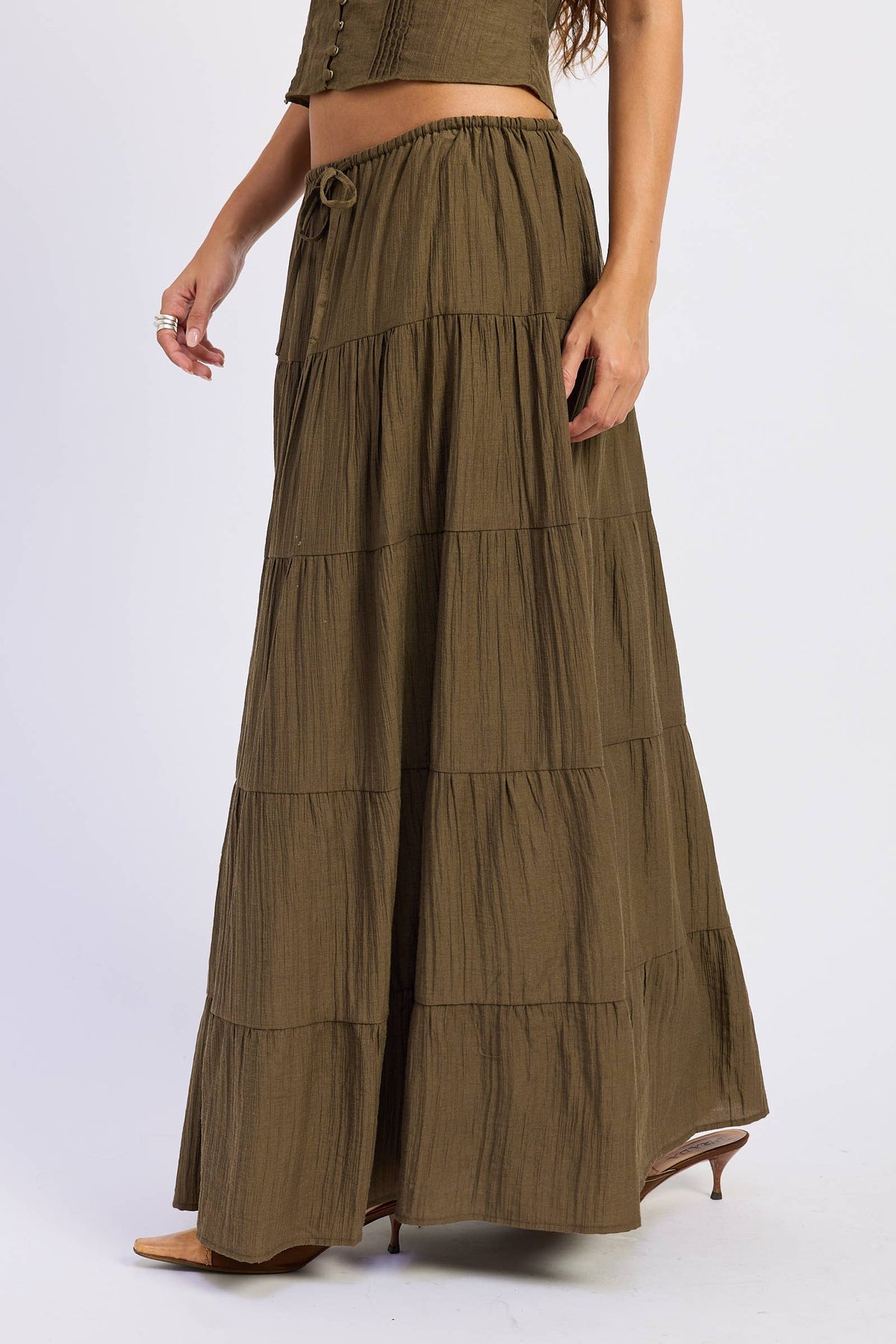 Tiered Maxi Skirt