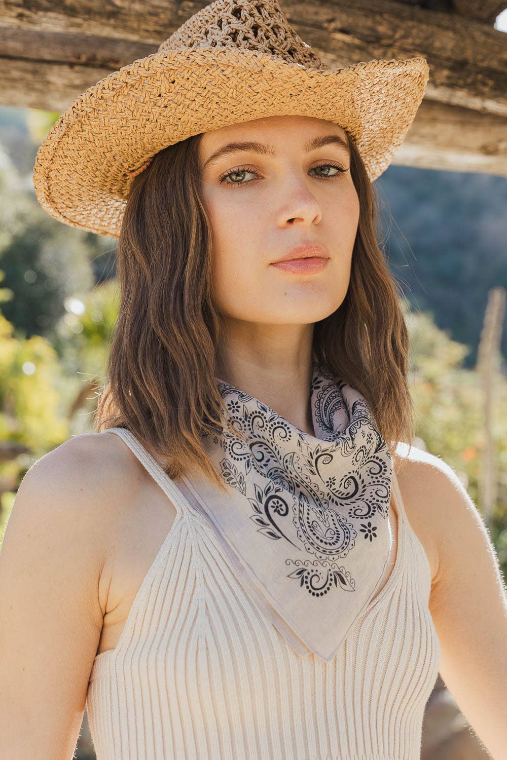 Classic Paisley Floral Bandana