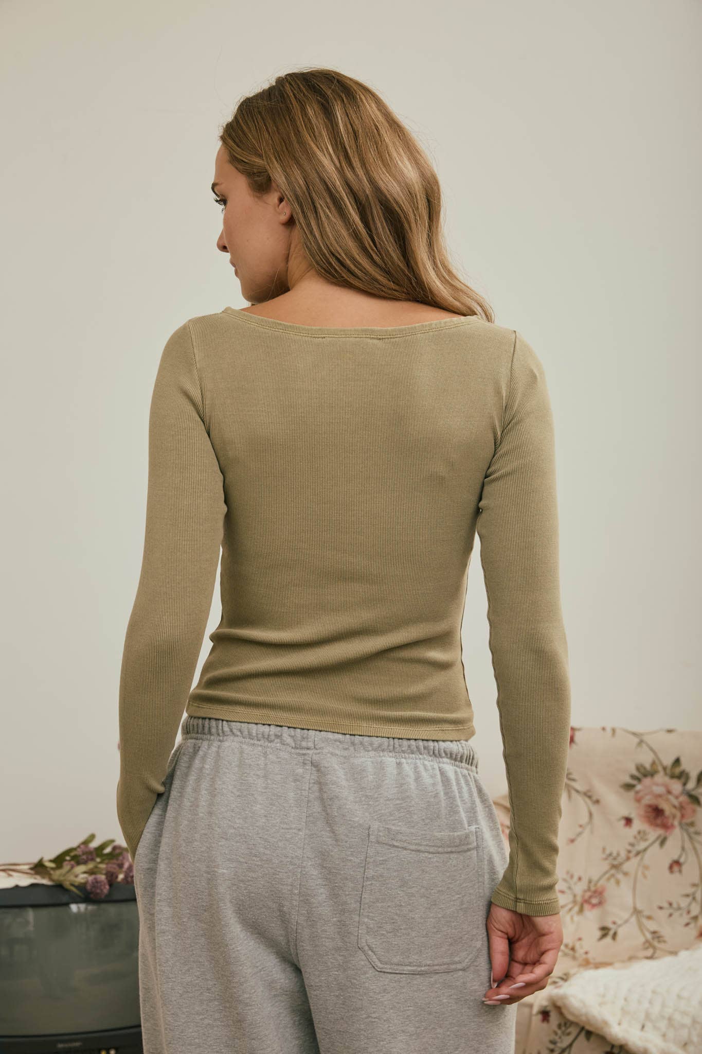 Boat Neck Knit Long sleeve