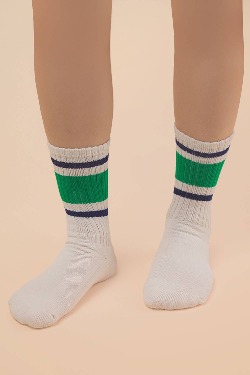 SC10045C - Color Block Crew Socks