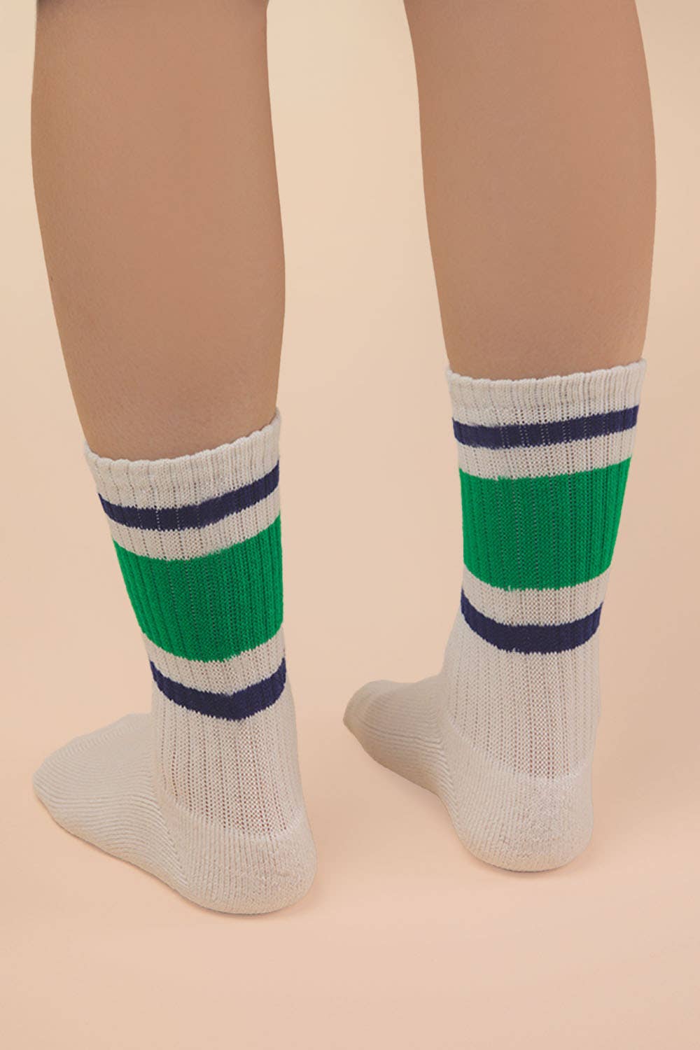SC10045C - Color Block Crew Socks