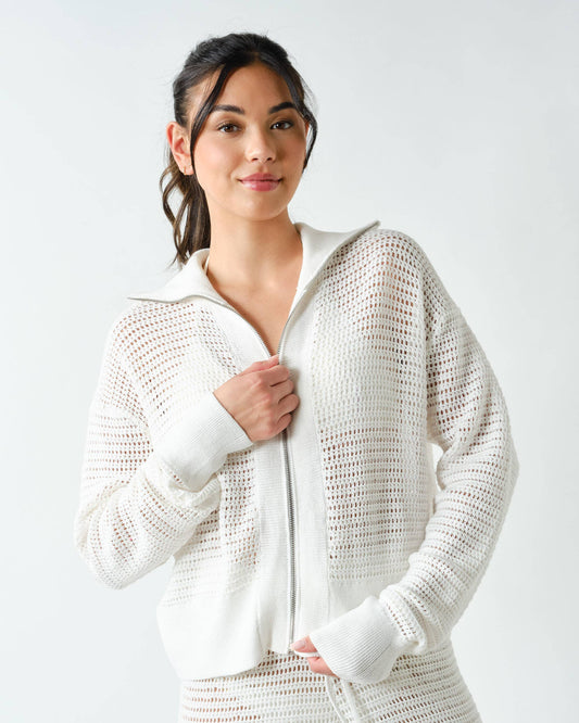 Coastal Crochet Zip-Up