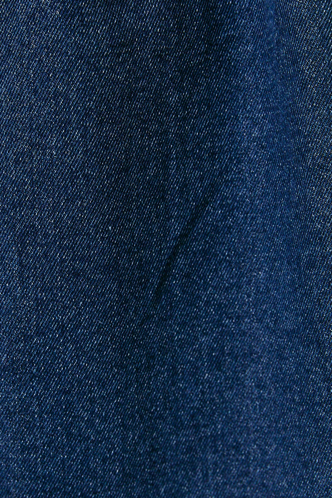 RUFFLE DETAIL SPAGHETTI DENIM DRESS