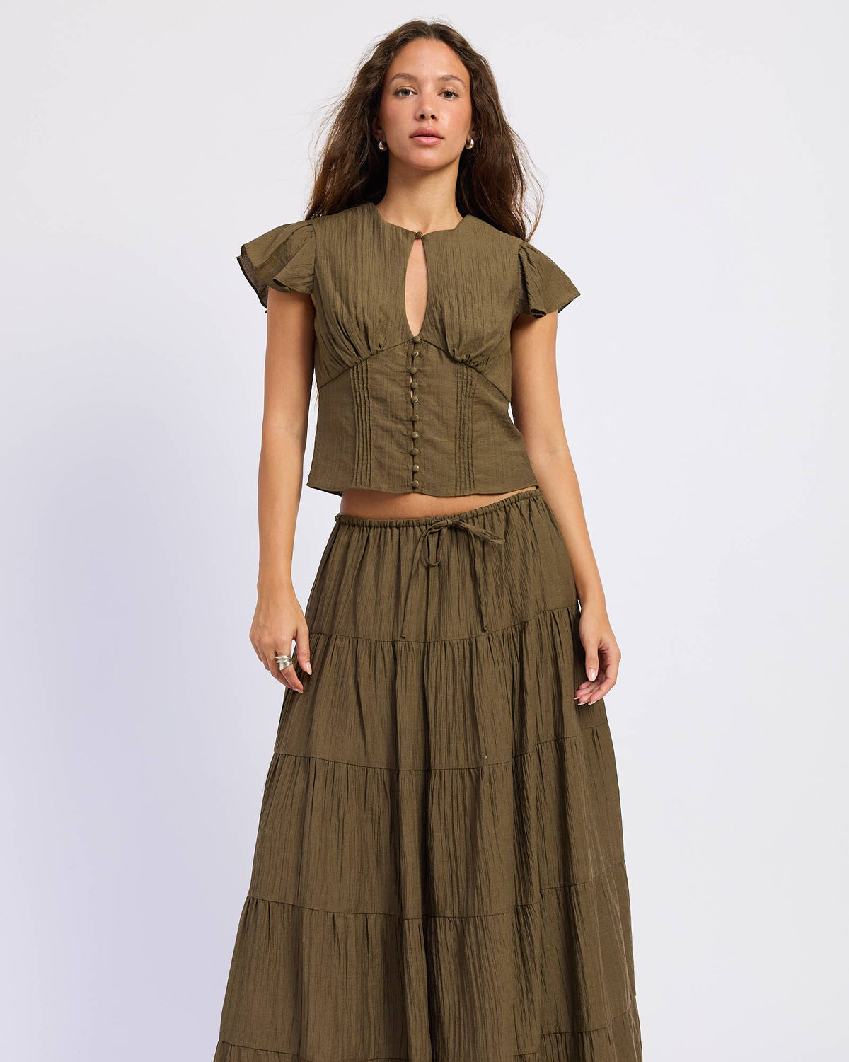 Tiered Maxi Skirt