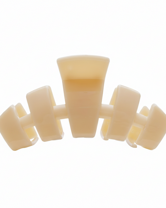 Almond Beige Classic Hair Clip | Large
