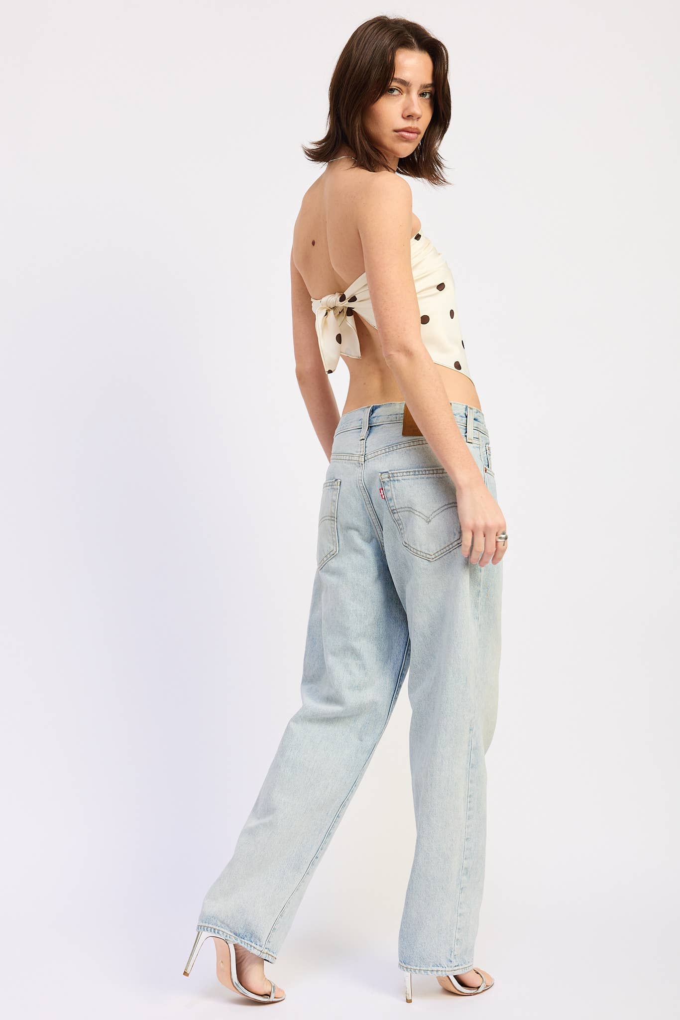 Polka Dot Scarf Top