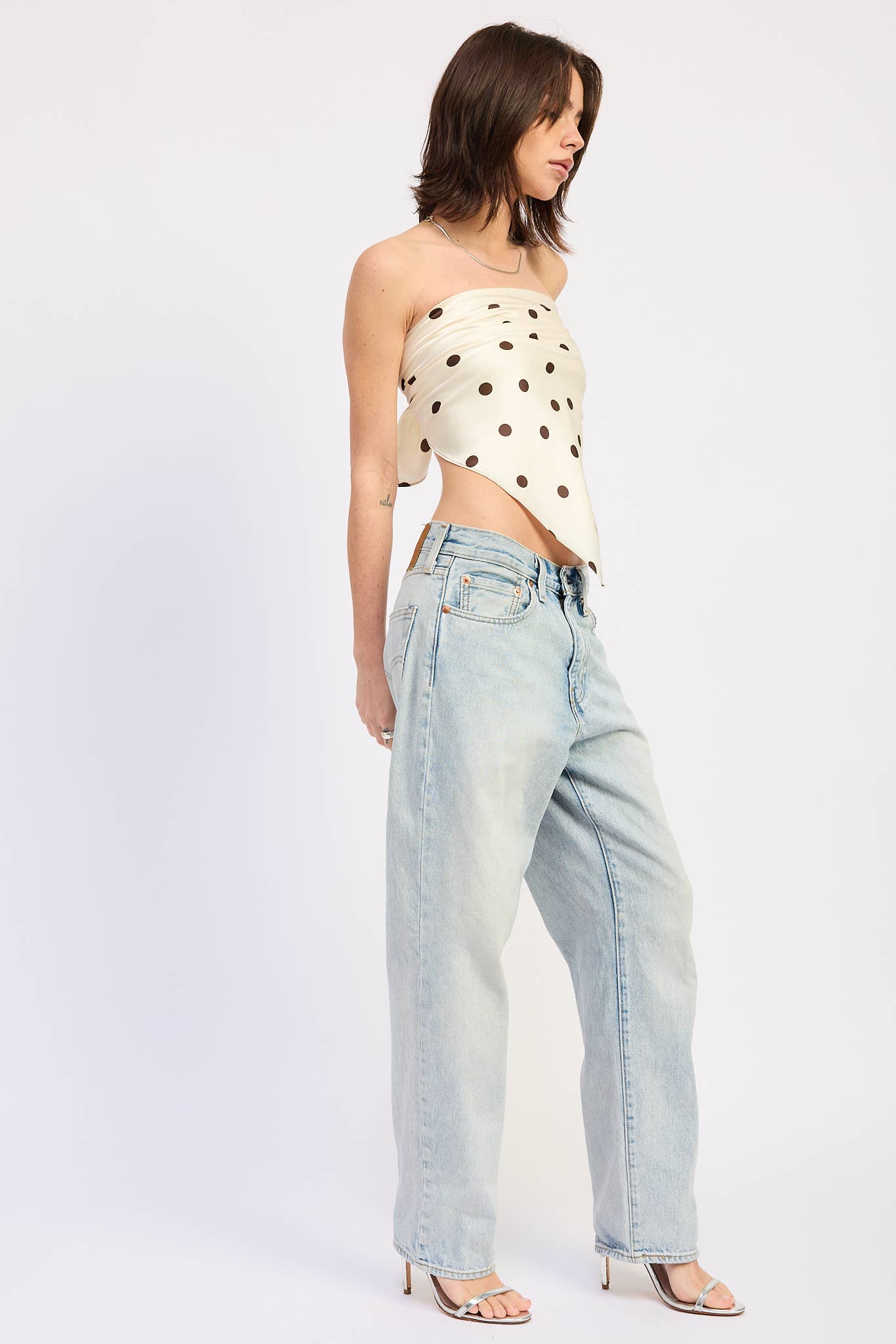 Polka Dot Scarf Top