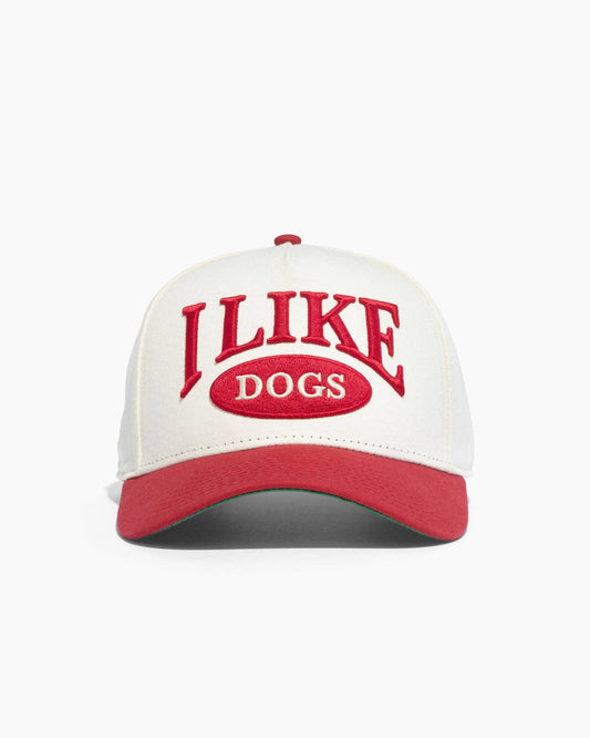 I like dogs |Cream and Red