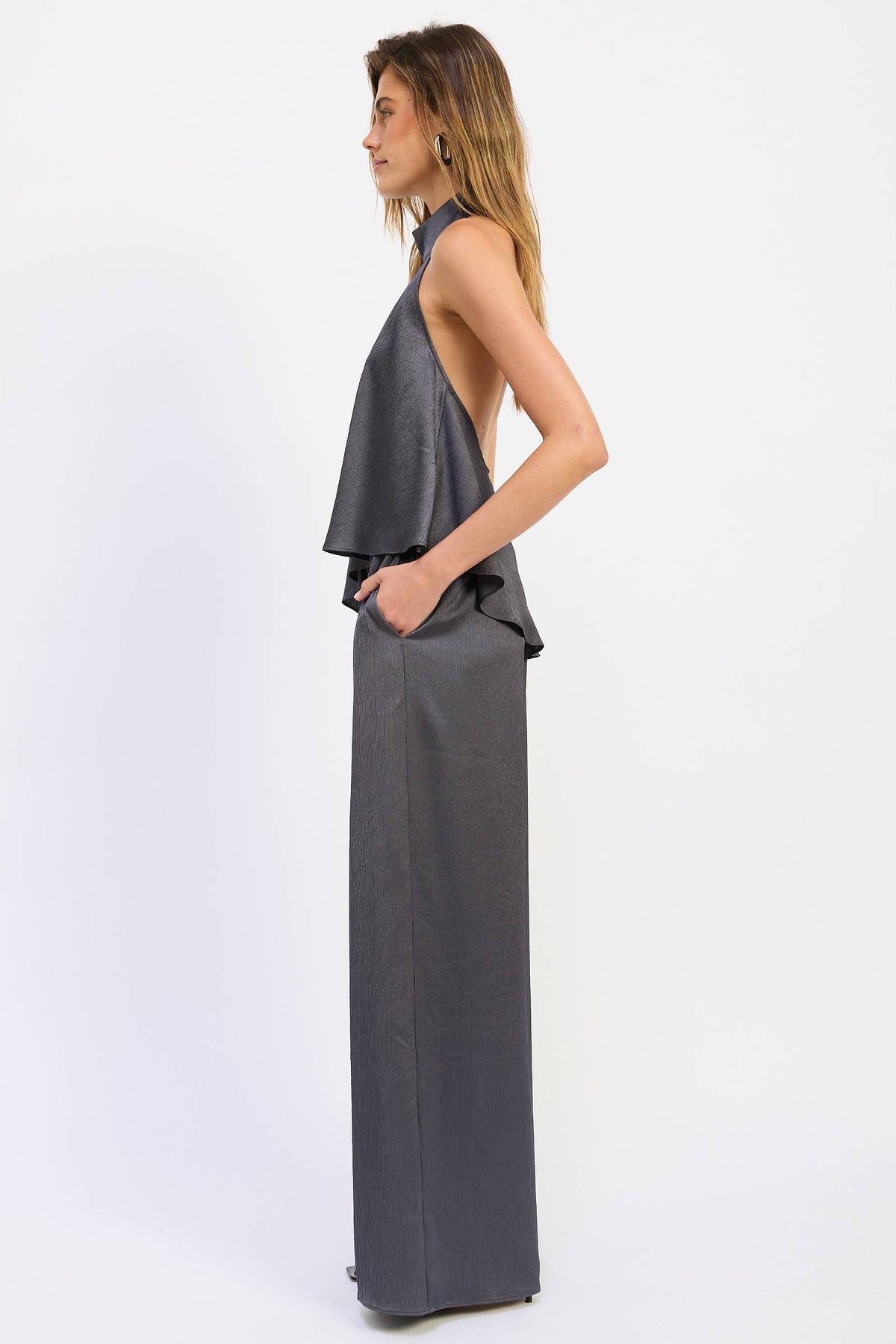 SATIN DRAWSTRING PANTS