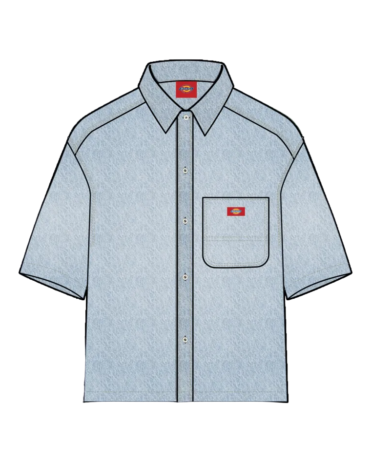 Denim Short Sleeve Shirt
