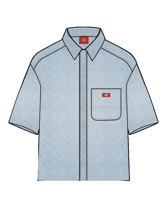 Denim Short Sleeve Shirt